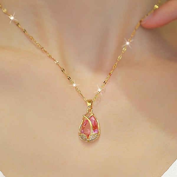 Collar de Circonita Flor Tulipán™