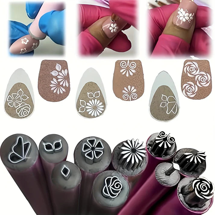 Bolígrafos para Estampar Diseños en las Uñas™ x6 piezas