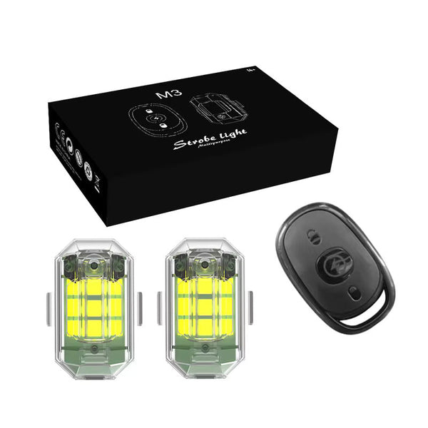 Juego de 2 Luces Estroboscópicas LED - Mando a Distancia