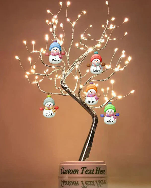 Bonsái Navideño con Muñecos de Nieve™